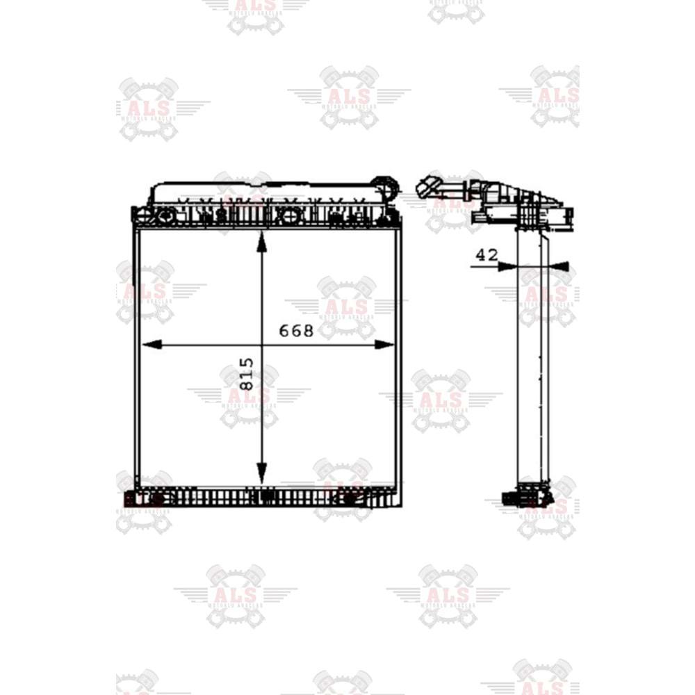 SU RADYATÖRÜ 815X668X42 3228 2528 3028 3229 2523